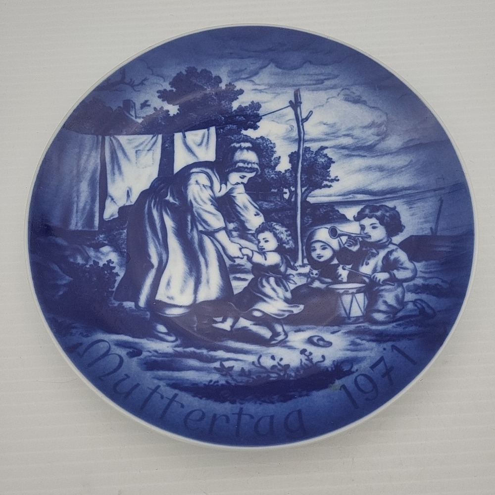Vtg Bareuther Muttertag 1971 Mothers Day Plate Waldsassen Dresden Germany